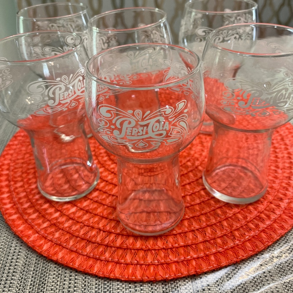 Vintage Pepsi-Cola glass